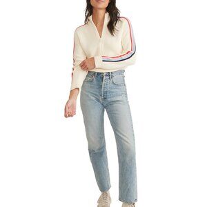 NWT Marine Layer Archive Sweater Womens Size XL Ivory Archive Invierno 1/4 Zip